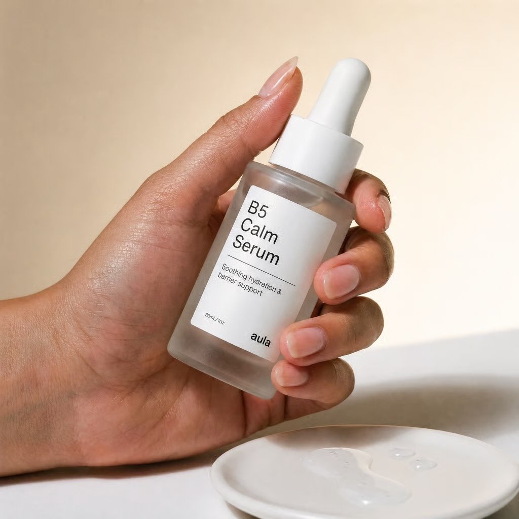 B5 Calm Serum held in hand