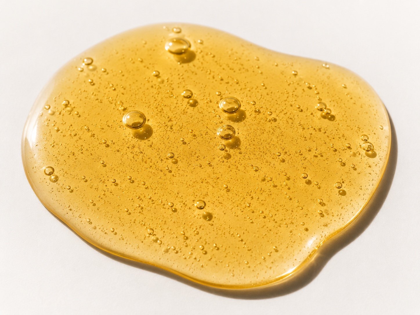 Golden Exosome Restore gel texture swatch