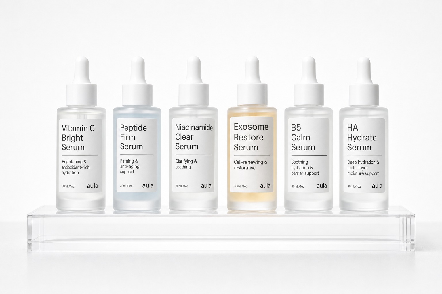 Six precision serums
