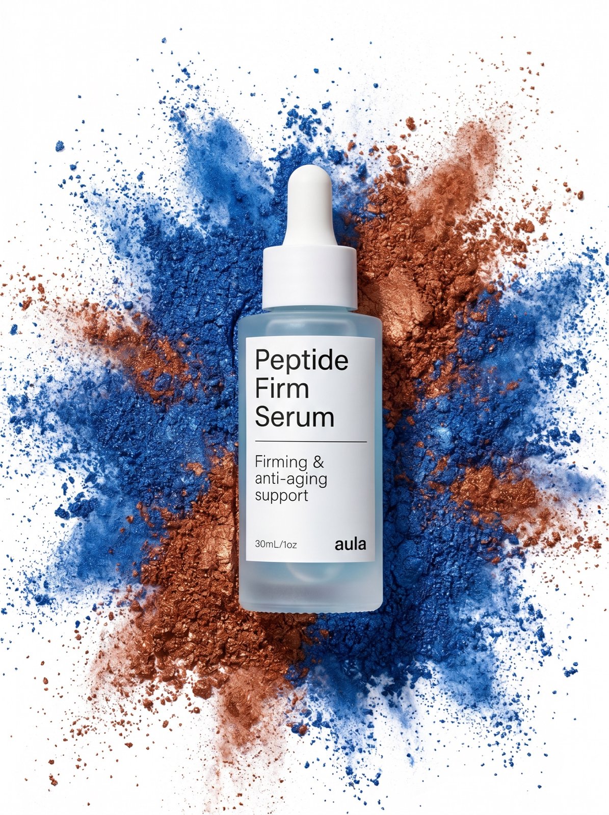 Peptide Firm Serum on blue and copper pigment